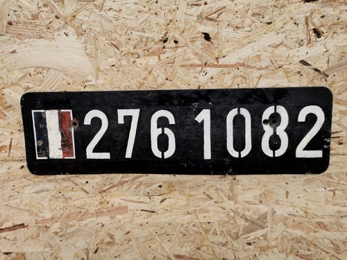 Altes nummernschild frankreich - altes,