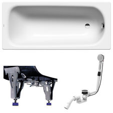 Kaldewei Stahl-Badewanne Saniform Plus 363-1 170 x 75 cm Füße und Ablauf, weiß