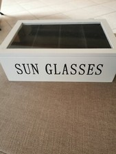 Brillenbox Brillenaufbewahrungsbox, Brillenorganizer ,Sonnenbrillenbox ,4 Fächer