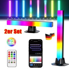 2X LED Lightbar TV Hintergrundbeleuchtung RGB Gaming Lampe 30cm Ambiente Licht