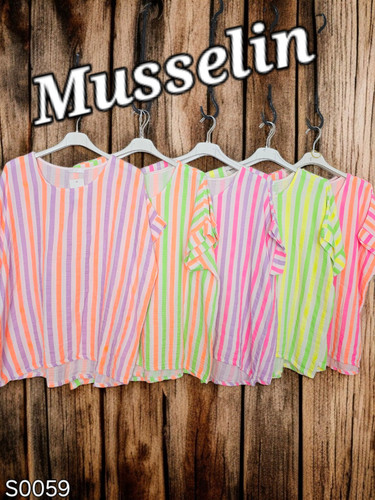 Musselin damen tunika - musselin,