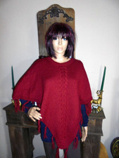 Poncho Cape Strickpulli