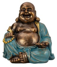 Buddha Figur 23cm gold türkis