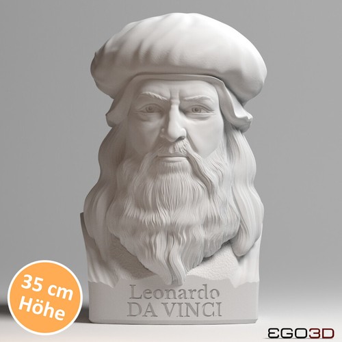 Leonardo vinci büste - da,