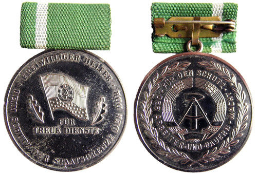 Ddr medaille freiwilliger - medaille,