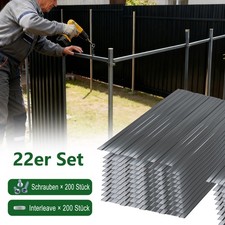 22x Profilblech Trapezblech Blech Metall Dachblech Stahlblech Wellblech Dach
