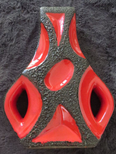 28614 roth keramik vase - 28614/,