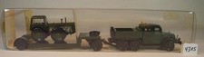 Mini Car 1/87 Nr. 1809 Tatra 141 Zugmaschine mit Tieflader und Traktor OVP #4315