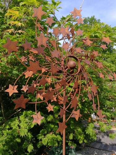Edelrost windrad sterne - edelrost,