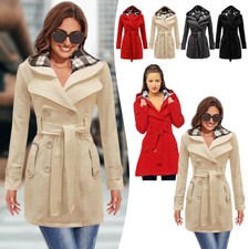 Damen Jacke mit Kapuze Mantel