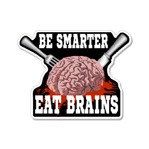 Autoaufkleber smart eat - be,