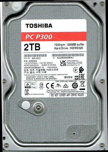 Toshiba hdd p300 - hdd,