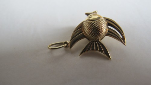 Vintage fisch charm anhänger - vintage,
