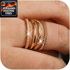 Gold Silberschmuck Ring Frauen