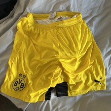 Borussia Dortmund BVB Trikot Puma Gr. L gelb Hose Shorts 