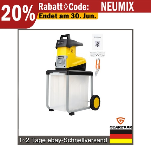 Walzenhäcksler 3200w elektro - walzenhäcksler,