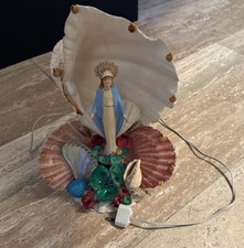 Leuchte Muschel Leuchte Muschellampe San Remo Vintage Rarität !Bilder beachten!