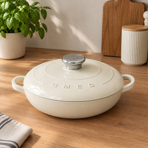 Smeg schmorpfanne mit - schmorpfanne,