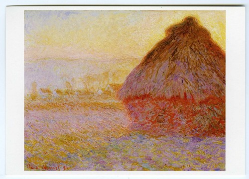 Kunst postkarte heuhaufen bei - kunst,