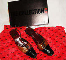 Blay Slingpumps Pumps Leder in schwarz braun Sabo Mules Pantoletten Sammler 90er