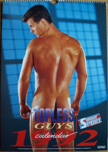 Topless guy kalender 1992 - topless,