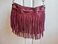 Wildleder Tasche * Fransen /