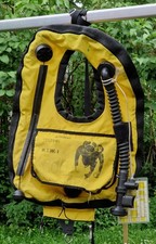 alte Rettungsweste Froschmann  Taucher Tarierweste (Klodeckel) - defekt