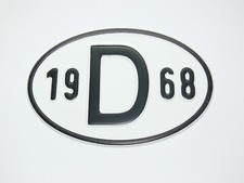 Schild 1968 alu - 1968,