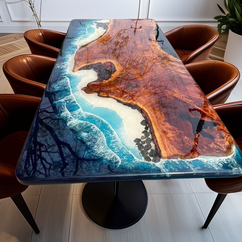 Ocean blue epoxy resin - blue,