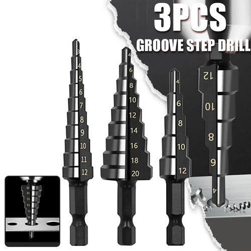 Hss titan stufenbohrer set - hss,