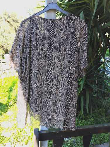 Bluse tunika reptil druck - bluse,