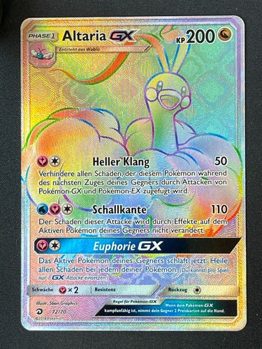 Pokémon altaria drm 72 - altaria, gx