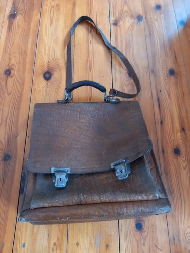 Aktentasche ddr leder braun - ddr,