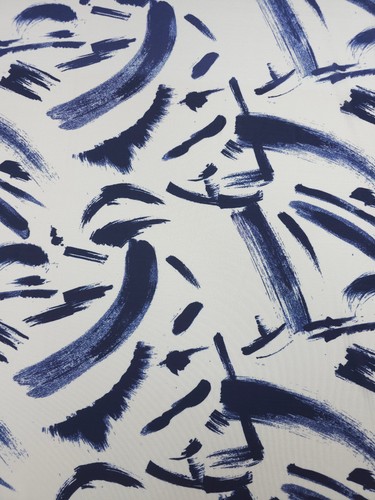 Indigo abstrakt pinselstrich - indigo,
