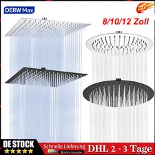 Duschkopf Edelstahl Kopfbrause Regendusche Regenbrause Brausekopf Duscharm V304