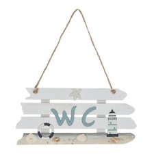 Holz Türschild - WC -