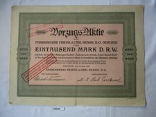 1000 Mark Share Farbenwerke