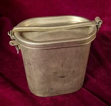 Camping Essenbehälter DDR Aluminium Feldgeschirr Behälter Box