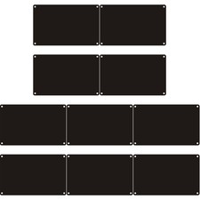  10 Pcs Gravur Rohlinge Metallschild Büro -Tür -Namensplatte Leeres Namensschild