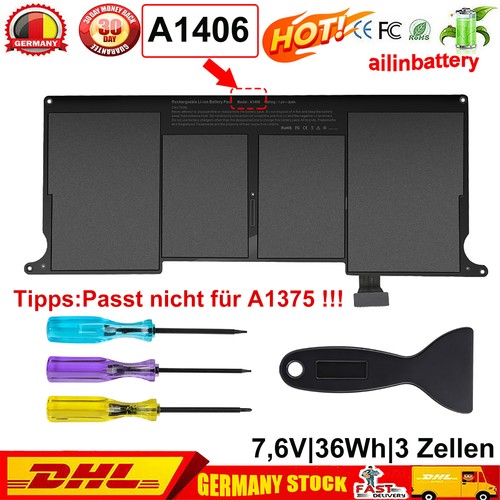 A1406 akku für macbook - für, air
