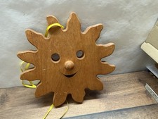 Holz sonne wanddeko gesicht - sonne,