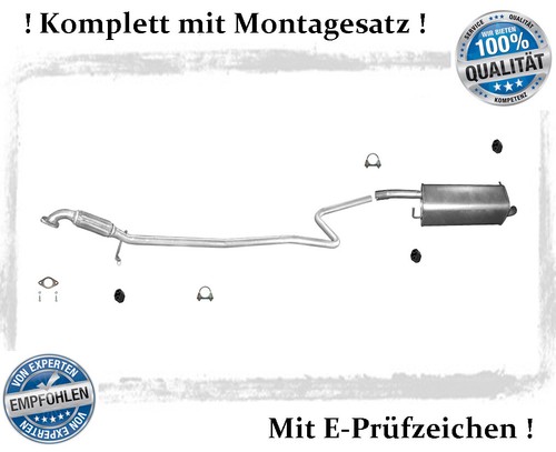 Auspuffanlage für ford fiesta - für,