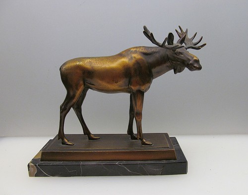 Elch vintage skulptur auf - elch,