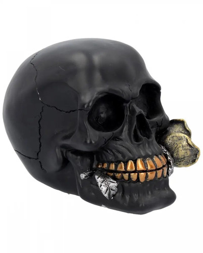 Schwarzer totenkopf mit - totenkopf,