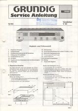 GRUNDIG - V 30 - Service Manual Anleitung Schaltplan für Amplifier - B6058