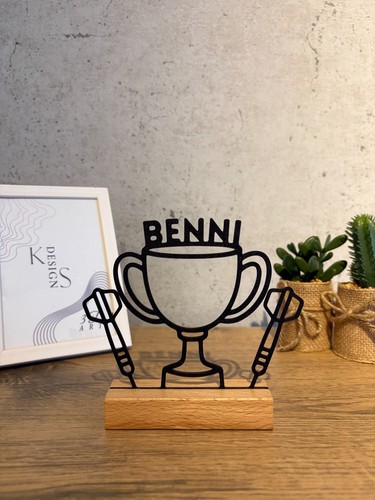 Personalisierter dart pokal - personalisierter,