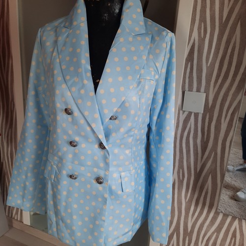 Sommerblazer hellblau mit - ,