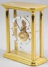 SEHR SELTENE MATTHEW NORMAN SKELETTUHR MIT 8-TAGE-STABWERK, VITRINENOBJEKT, TOP