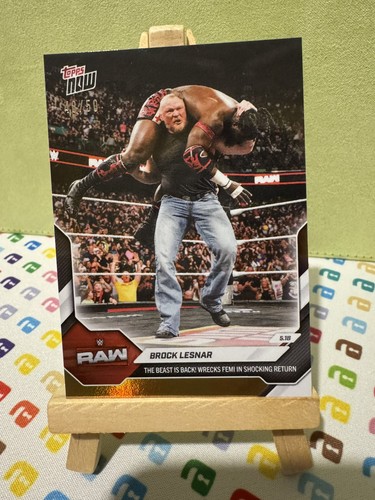 Wwe topps now - wwe, brock