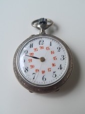 0,800 SILBER  DAMEN TASCHENUHR